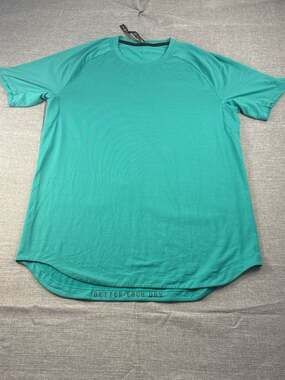 Lululemon Drysense Short Sleeve Shirt XL Teal Green Better Each Day